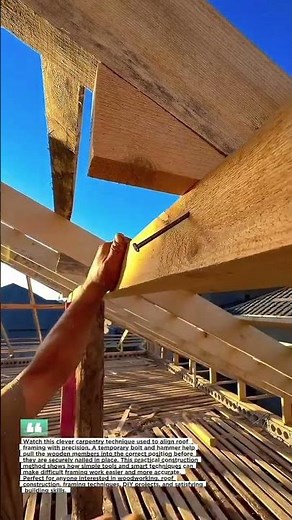 Smart Framing Trick Makes Roof Building Easier #Construction #Carpentry #Woodworking