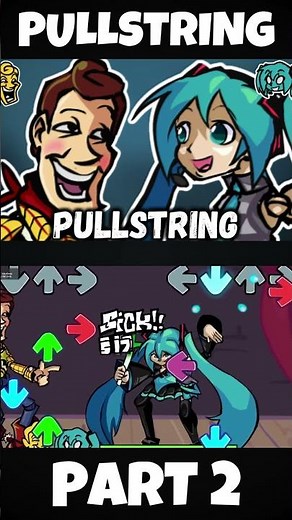 FNF - PULLSTRING [PART 2] (Creepy Woody v. Miku) (FNF MOD) #shorts