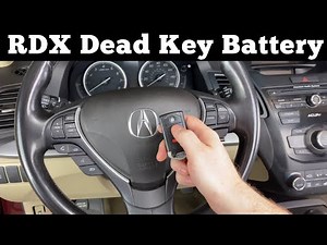 Acura RDX - How To Start Your Acura RDX With Dead Remote Key Fob Battery Tutorial