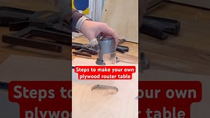 Simple method to make your own plywood router table #diytools #workshop #woodworking
