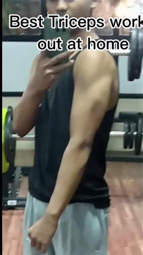 Triceps work out at home 🏠#motivation #for calisthenics bignner #tutorial