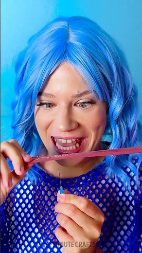 DIY Tongue Piercing Illusion 😝✨ Too Real… But 100% Fake! 😂👉