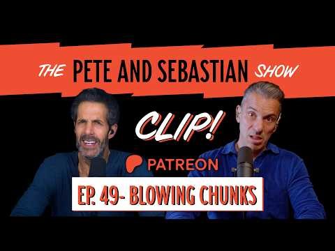 "Having a Heart Attack" - The Pete & Sebastian Show - PATREON EP. 49 - CLIP!