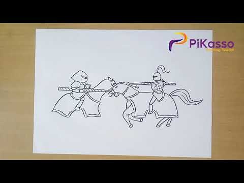 How to Draw Medieval Knight War