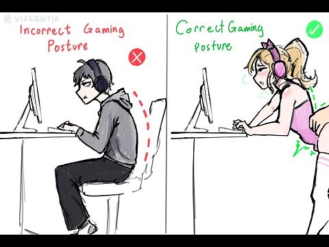 a MANLY GUIDE to good gaming posture