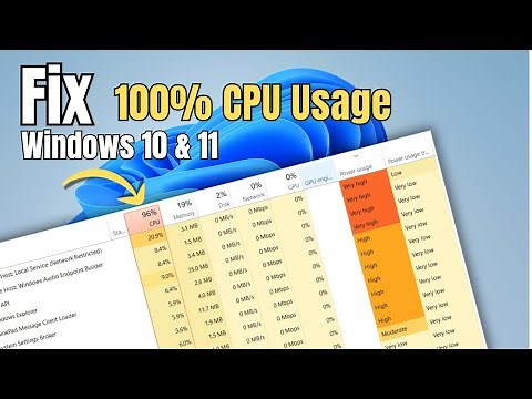 Fix 100% CPU Usage and Boost FPS in Windows 10 & 11