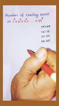 Number of zeros at the end #maths #numbersystem #simplification #rrb #ssc #tnpsc