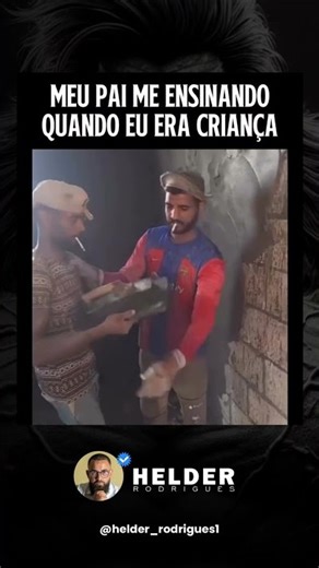 Meu pai me ensinando quando eu era criança - e nem é meme 😅