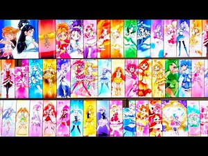 All transformation scenes and historical images of Precure's 20th anniversary Shinjuku Wall 456 ad