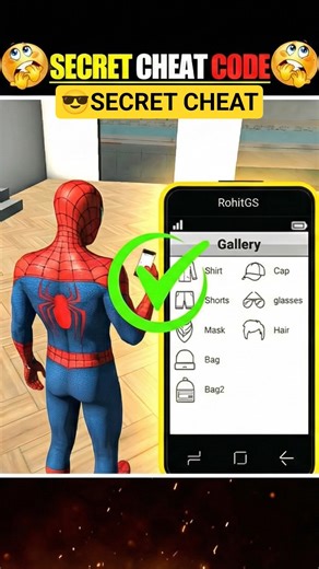 Trying the SPIDER-MAN Cheat Code! 🕸️ Indian Bike Driving 3D New Update #trending #shorts