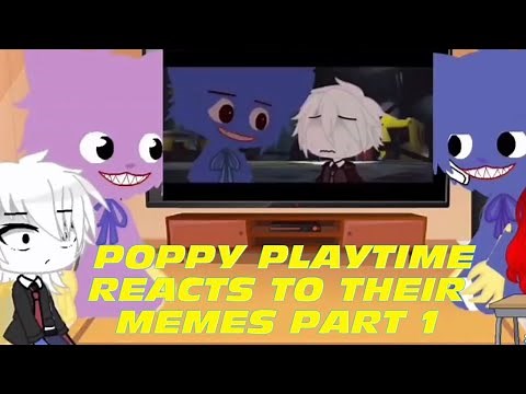 Poppy Playtime reacts to memes / Player x Huggy / Gacha club