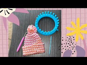 Basic loom knitting step by step ll making a hat ll loom knitting for beginners
