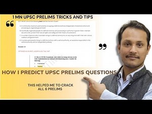 UPSC Prelims Tricks and Tips