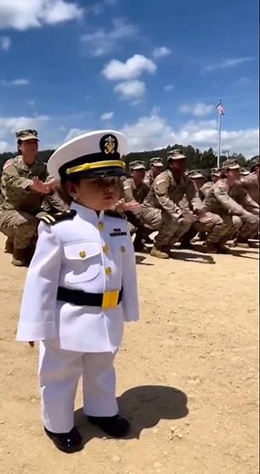 Tiny Commander Orders Soldiers 😳🇺🇸 | Toddler Military Drill 4K