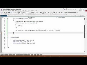 LINQ: Aggregate, ejemplos | LINQ | Programando en C#