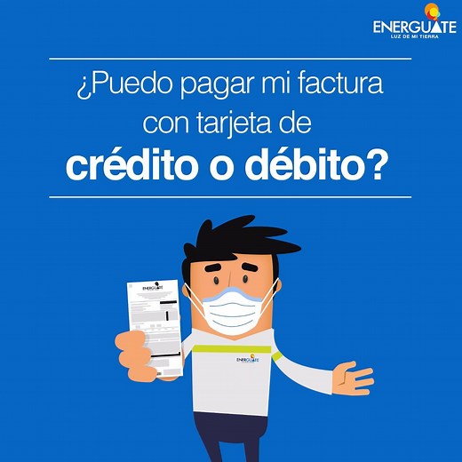¡Seguimos innovando por ti! Ahora puedes pagar tu factura con tarjetas VISA o Mastercard de crédito o débito, por medio de nuestra https://oficinavirtual.energuate.com/ o descarga la APP ENERGUATE. Hazlo con un solo clic. #TrabajamosParaTi #ENERGUATEPiensaEnTi #ConEnergíaSaldremosAdelante | ENERGUATE