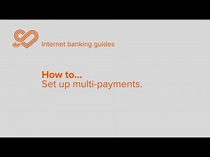 SBS Online Banking - 07 - Set up multi payments