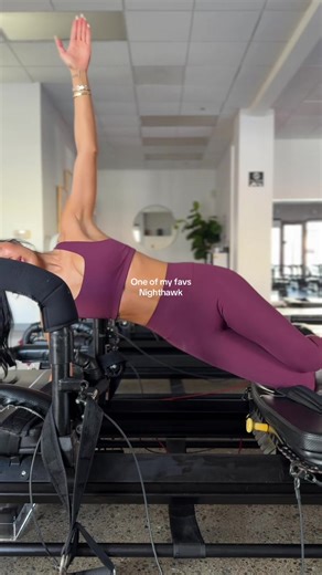 One of my favs. Nighthawk or thread the needle #lagree #pilates #reformer #megaformer