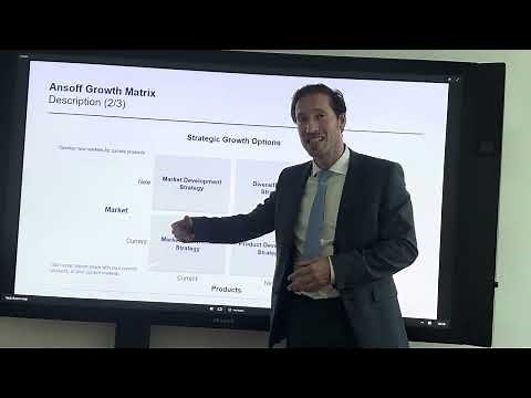 Define your Product/Market Growth Strategy with our Ansoff Growth Matrix template in PPT