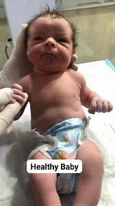 A healthy baby has good "muscle tone," meaning his arms and legs move actively and do not hang limply. #cutebaby #healthybaby #babybirth #newbornbaby #babycare #neonatecare | Yuli Ismalia
