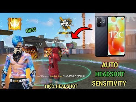 Redmi 12c Free Fire Sensitivity+Dpi+Headshot Settings