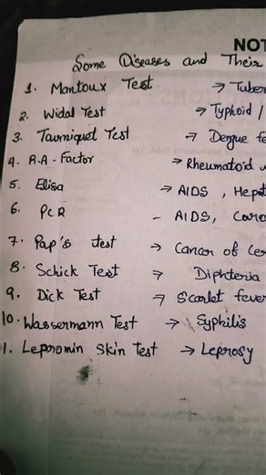 Some disease and their confirmatory test 🩺🧬🔬💊❤️# valueable education 🩺❤️