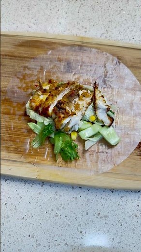 Grilled Cod and Rice Paper Recipe #food