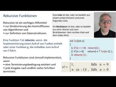 Grundlagen der Informatik, Lehrvideo; UPN, Stack, Queue, Rekursion