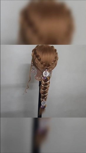 ✨ Lace Braid Hairstyle 💖 | Easy & Beautiful Hair Tutorial 🌸