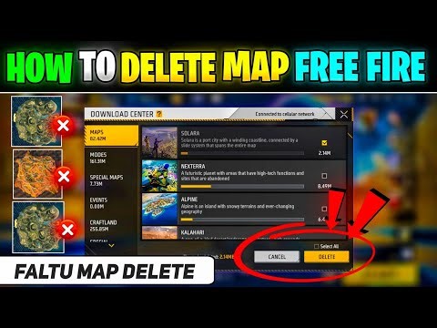 How To Delete Map In Free Fire || Free Fire Me Map Delete Kaise Kare || FF Map Delete Kaise Kare