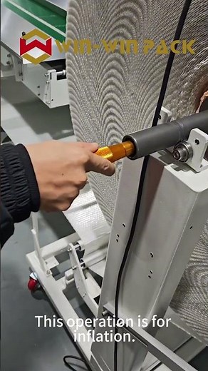 Flowpack Machine Film Change & Air Shaft Inflation Operation #packagingmachine #winwinpack #shrots
