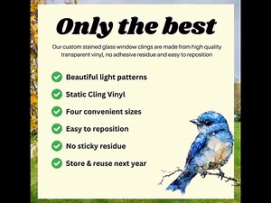 Mountain Bluebird Window Cling Sticker Decal Window Film Gift for Bird Lovers Make Windows Bird Safe Decor - Etsy