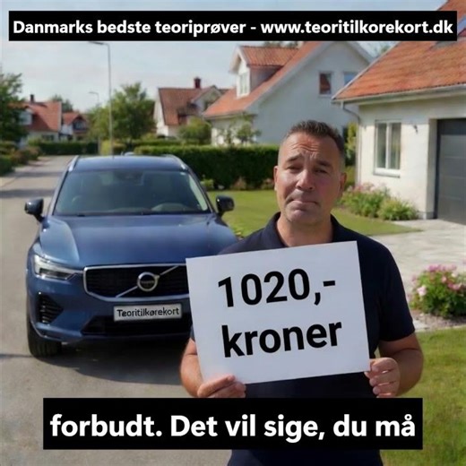 Parkering ud for ind- og udkørsel til og fra ejendom www.teoritilkorekort.dk