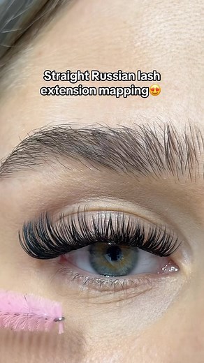 STRIP LASHES | DIY LASH EXTENSIONS | BLUSH | BROW GELS on Instagram: "Straight Russian lash application map"