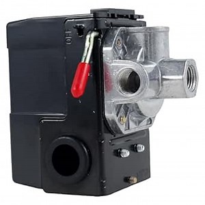 Air Compressor Switch, 4 Ports 95-120 PSI Air Compressor Control Pressure Control Switch 16-20A Safe Air Compressor Shut Off Switch Air Compressor Replacement Parts for Air Compressor