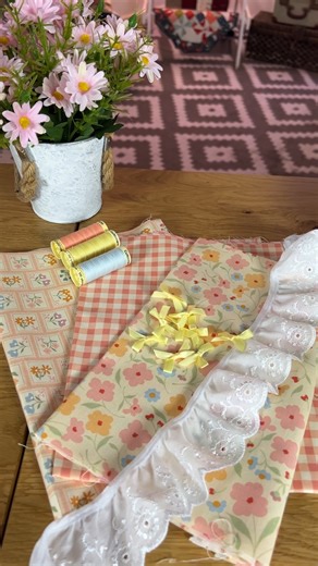 Cosy cottage inspired crafting is here! We love the Cottage Charm range by Moda Fabrics United Notions for any cute craft projects 🎀 #cosycrafts #cottagecore #cottagecoreaesthetic #cottagecorevibes #autumnvibes #cutecrafts #cottagecoredecor | The Sewing Studio UK
