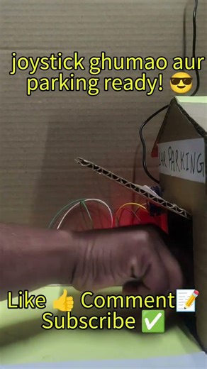 Joystick se Control Hone Wala Smart Car Parking Gate | Arduino Project 🚗🎮 #arduino #diy #shorts