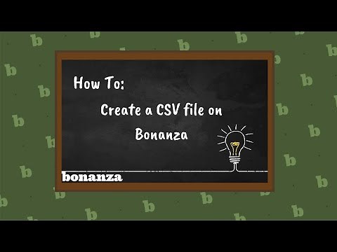 How to Create a Simple CSV File on Bonanza