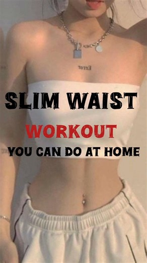 SLIM WAIST WORKOUT you can do at home #slimwaistworkout #fitness #fyp #trending