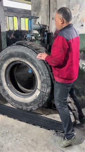 Retreading Worn Tyres to Make Them Usable Again #TyreRepair #shortvideo #fypシ