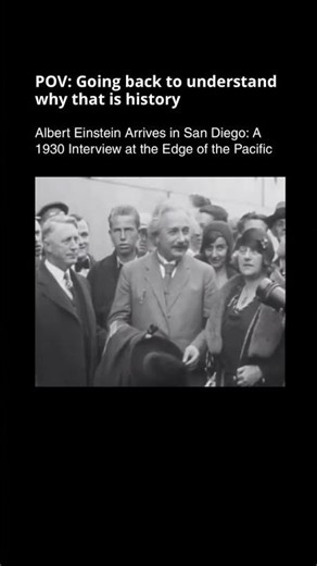 Filmed in 1930 |this video interview captures Albert Einstein upon his arrival in California#shorts