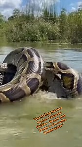 “Terrifying Nature Scene: Colossal Python Wraps and Drags a Crocodile Underwater” | Iswandi Iswandi Wandy