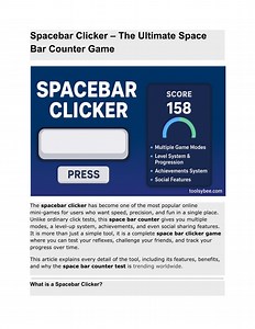 Space bar clicker - SlideServe