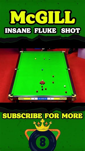 NO WAY! McGill Flukes It In 🤯#snooker #shorts