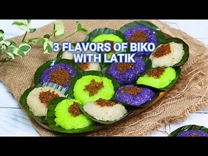 3 Flavors of Biko na May Latik | Easy and Delicious Kakanin Recipe #ShopeeTagToWin