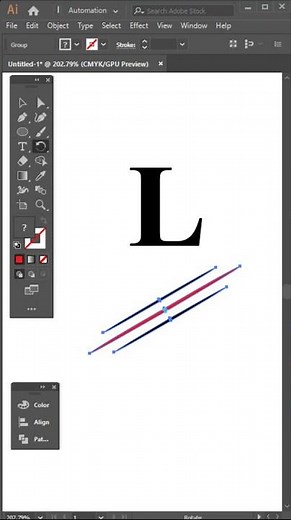 Illustrator Tutorial | L Letter Logo Design | How to make logo design in Adobe Illustrator CC