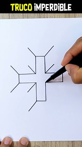 1.1M views · 6.1K reactions | Truco de Dibujo 3D con una Cruz  Parte 1 #art #dibujo #comodibujar #sketching | Easy Art | Facebook