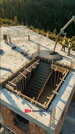 How They Built This Modern Home on a Steep Slope #construction #satisfying