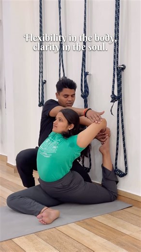 Rudra Yogpeeth on Instagram: "Step by step into Rajakapotasana (King Pigeon Pose) with Iyengar Yoga Technique Rajakapotasana, practiced with the precision of Iyengar Yoga, emphasizes correct alignment, mindful progression, and the intelligent use of props. Moving step by step allows the hips, spine, and shoulders to open safely while maintaining stability and awareness. This approach helps deepen the posture without strain, transforming the pose into a powerful practice of balance, patience, and