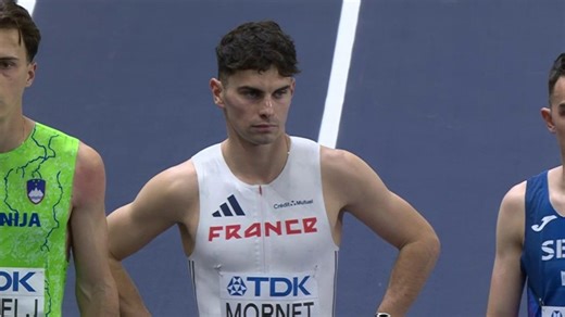 VIDEO. 1 500 mètres (H) : Romain Mornet quatrième de sa série et éliminé - Championnats du monde indoor d'Athlétisme